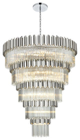 Home Living 59" Chandelier, Chrome