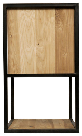 Pearce Side Table, Elm and Metal
