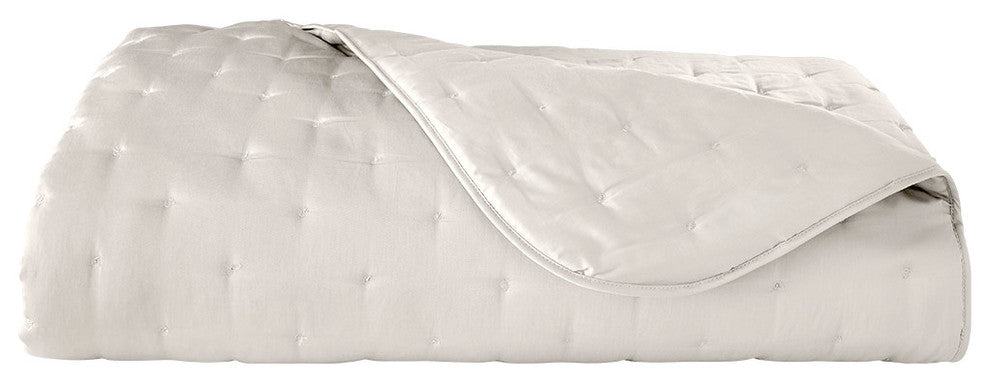Yves Delorme Nacre Bedding, Twin, Quilted Coverlet