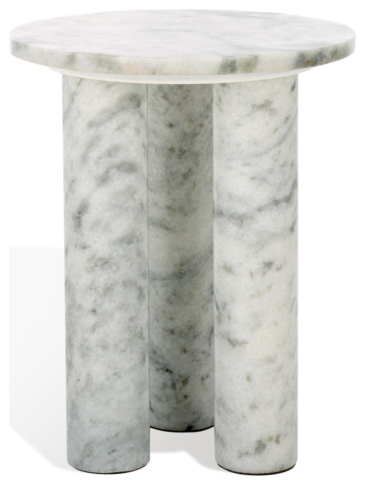 Safavieh Couture Giabella Marble Accent Table, White