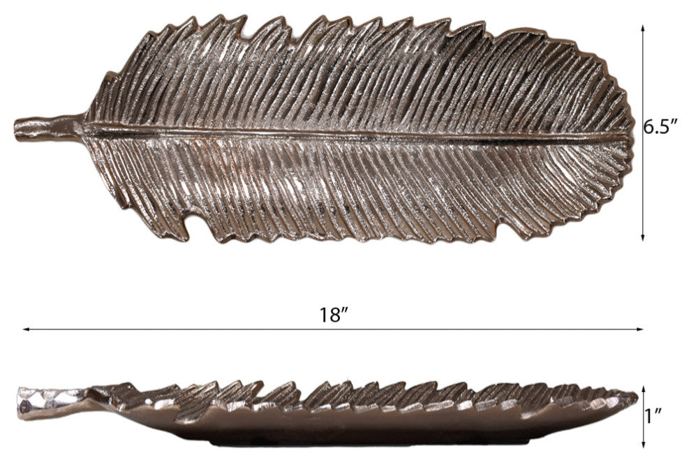 Handmade Decorative Aluminium Tray, Bronze Color Coated