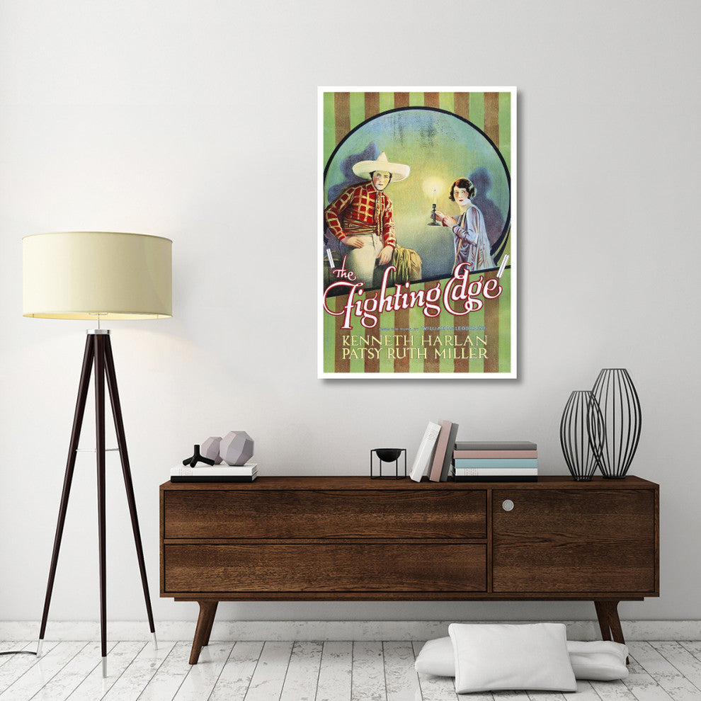 "Vintage Westerns: Fighting Edge" Digital Paper Print, 34"x50"