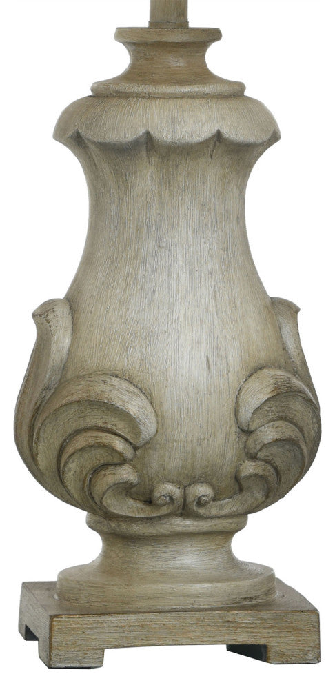 Chrysta Cream | Traditional Resin Base Table Lamp