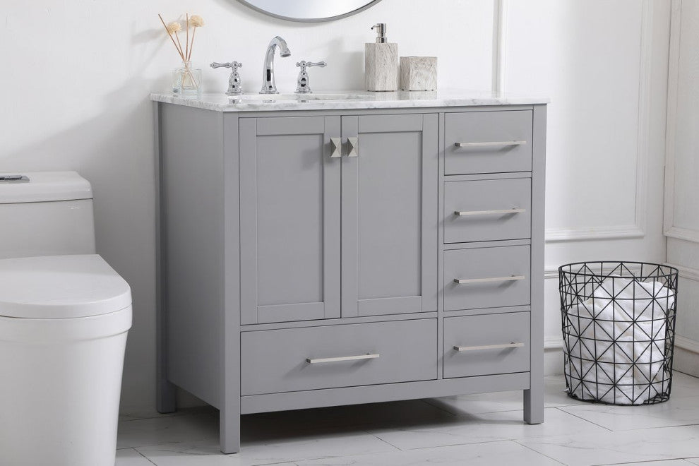 Elegant VF18936GR 36"Single Bathroom Vanity, Gray