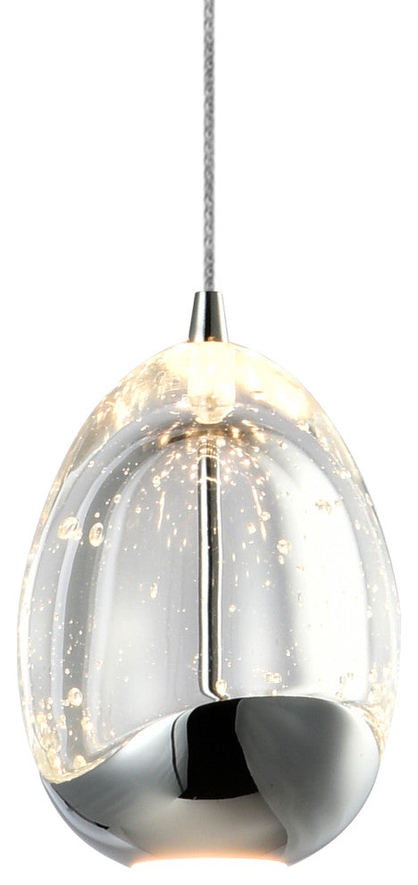 Venezia 3.5" ETL Certified Integrated LED Pendant Lighting Fixture, Black