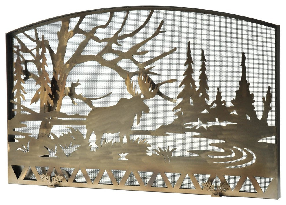 61W X 38H Moose Creek Fireplace Screen