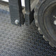 Rubber-Cal Shark Tooth II Heavy-Duty Rubber Mat - Black, 48 x 72 x 0.5 in.