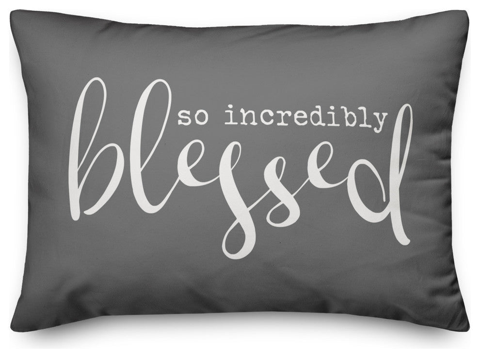 So Incredibly Blessed Outdoor Lumbar Pillow