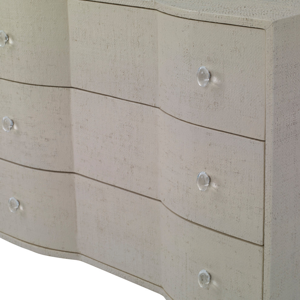 Ambella Home Collection Raffia Nightstand Linen 27168-230-007