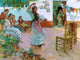 Manuel Ruiz Guerrero Gitanas en el Patio, 21"x28" Wall Decal