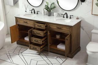Home Living 21.5" Transitional Driftwood-Light Bathroom Vanity