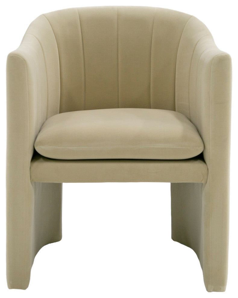 Modrest Danube Modern Beige Fabric Dining Chair