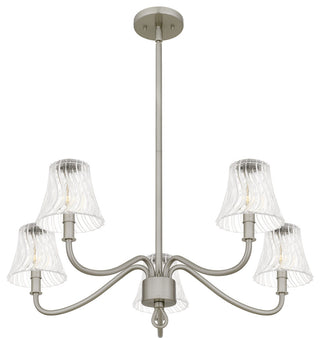 Quoizel MCK5030 McKinney 5 Light 30"W Taper Candle Chandelier - Brushed Nickel