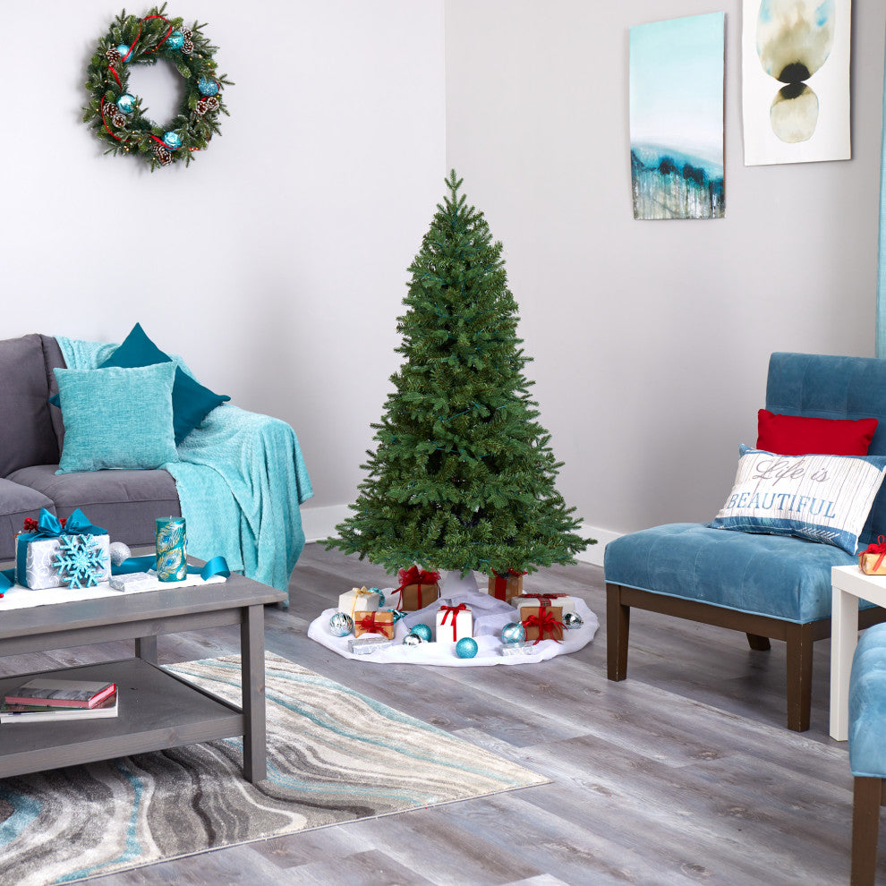 5' Vermont Fir Artificial Christmas Tree With 150 Clear LED Lights