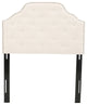 GDF Studio Nena Fabric Kid's Twin Headbaord, Ivory