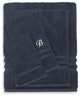 Denzi 4-Piece Towel Combination Set With Monogrammed Letter, B, Twilight Blue