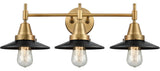 Innovations 447-3W-BB-M6-BK Caden 3 Light Bath Vanity Light, Brushed Brass