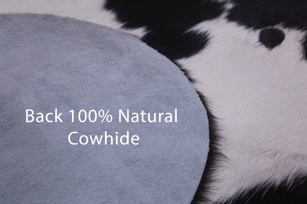 6' 5" X 5' 10" Natural Cowhide Rug C2219