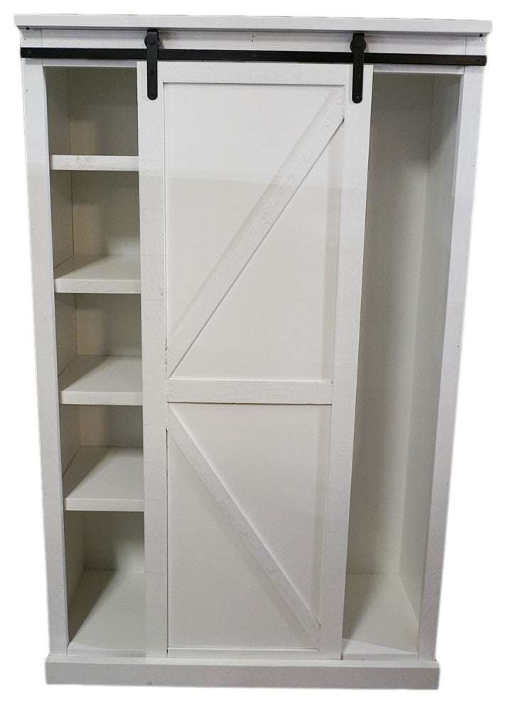 72" Tall Farmhouse Kitchen Pantry, Bright White