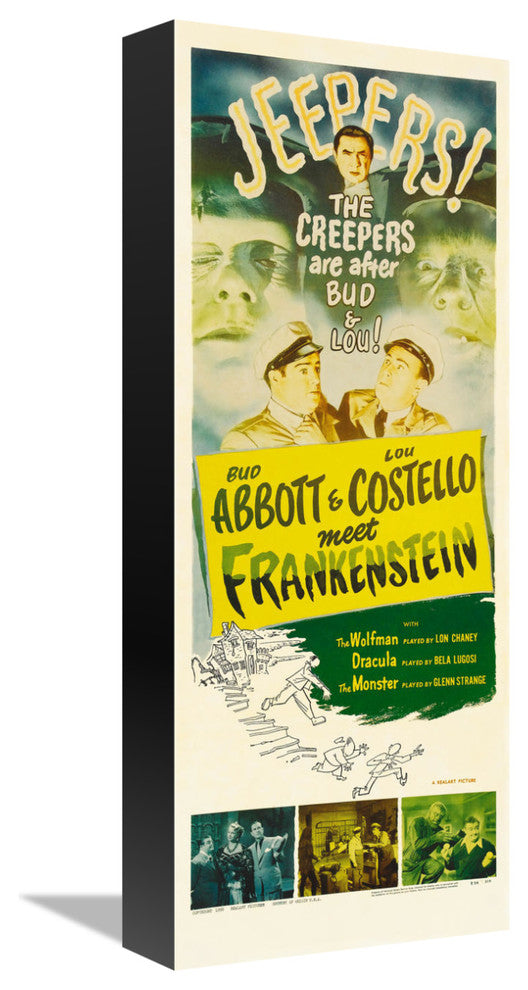 "Abbott & Costello - Meet Frankenstein" Canvas by Hollywood Photo Archive, 6x16"
