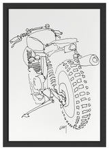 Back Bike Fine Art Print, Black, 25"x18"