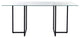Legend Rectangular Dining Table, Black, 36x66