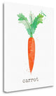 "Carrot" By Linda Woods, Giclee Print on Gallery Wrap Canvas, Ready to Hang