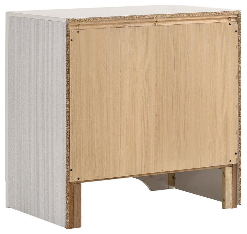 Miranda 2-drawer Nightstand Tray White