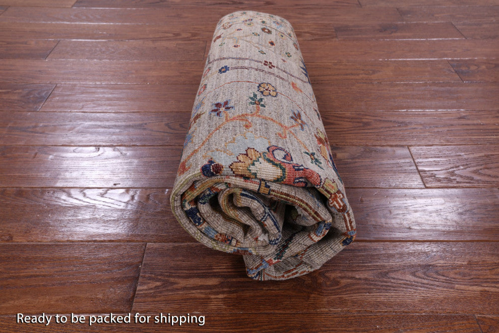 Persian Tabriz Hand-Knotted Wool Rug 4' 5" X 6' 0" Q10016