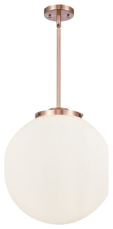 Beacon Pendant, Antique Copper, Matte White, Matte White