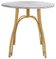 Safavieh Kylie Rattan Bistro Table, Grey/White