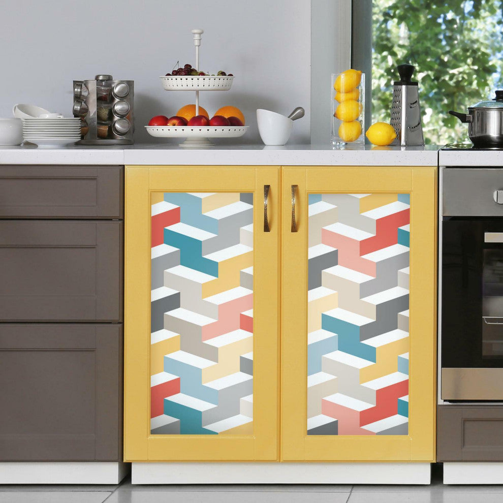3D Steps Peel and Stick Wallpaper
