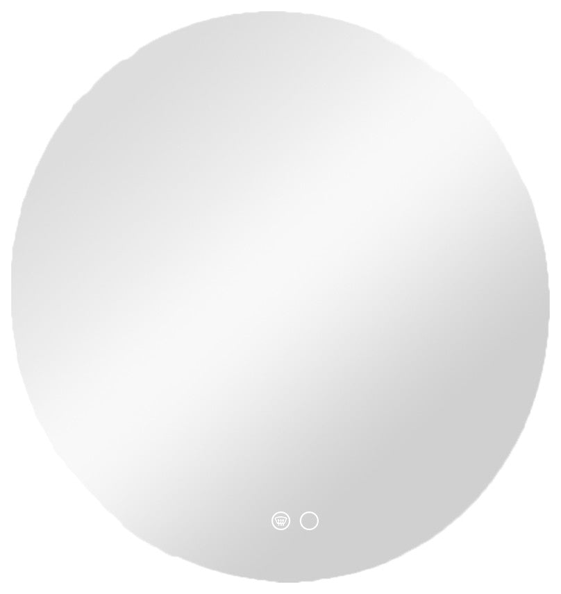 Round LED Vanity Mirror With Backlit, Anti-Fog & Dimmable LED, 36x36