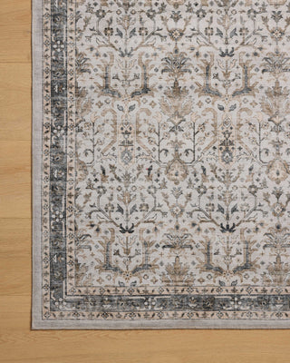 Loloi Washable Anniston Ivory/Stone Rug, 2'6"x12'