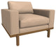 Cantor Leather Chair, Finish Shown: Fawn, Leather Shown: Marcona