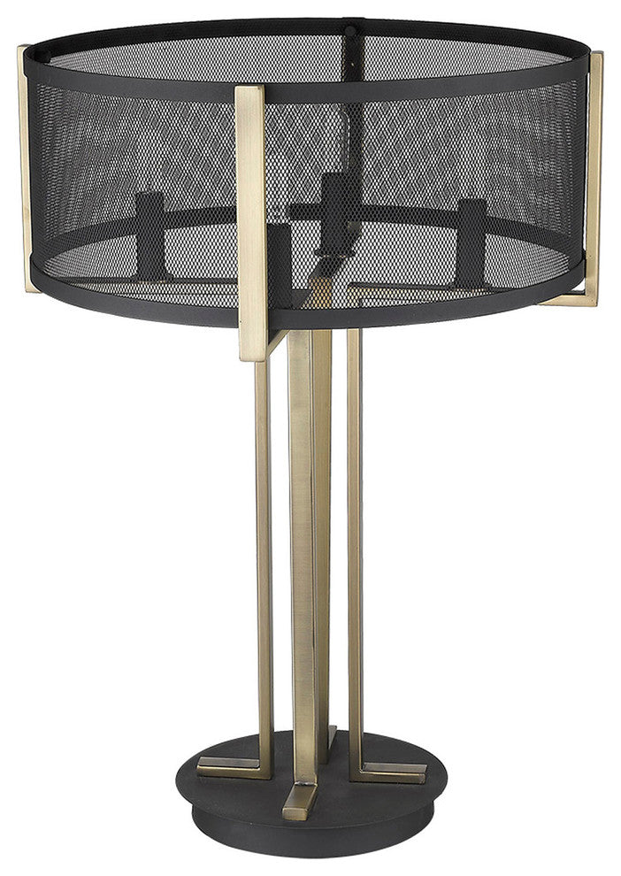 Trend Home 4-Light Matte Black Table Lamp