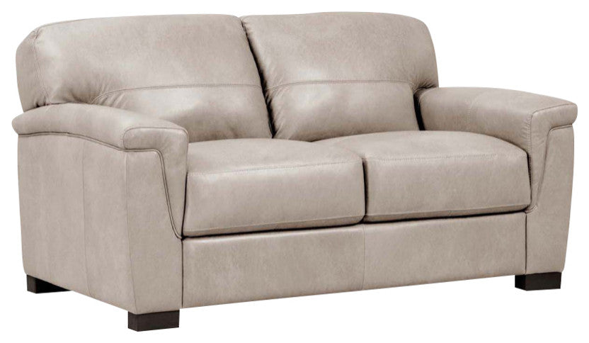 Leather Upholstery Loveseat, Beige