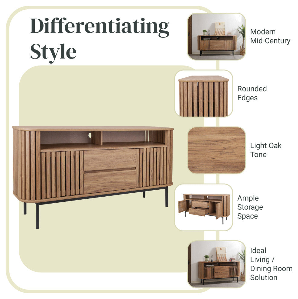 Renwick Sideboard 2 Drawers + 2 Doors