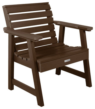 4' Weatherly Bench, Chairs, Conversation Table, 4-Piece Set, Weathered Acorn