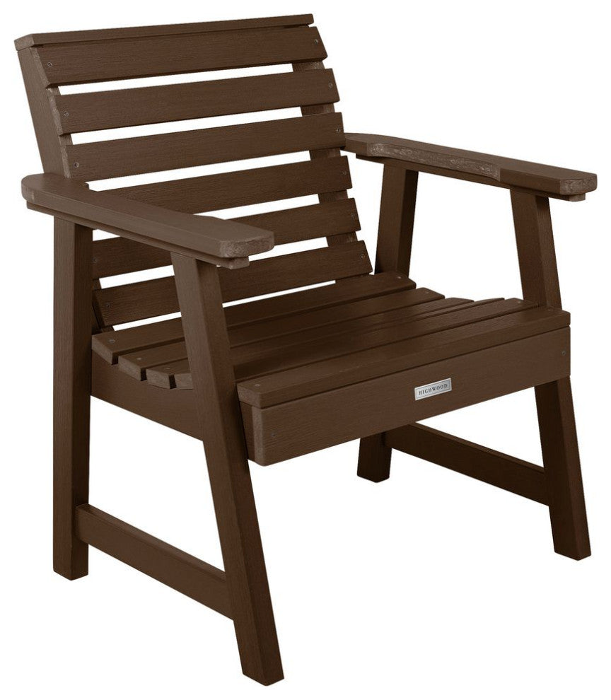 4' Weatherly Bench, Chairs, Conversation Table, 4-Piece Set, Weathered Acorn