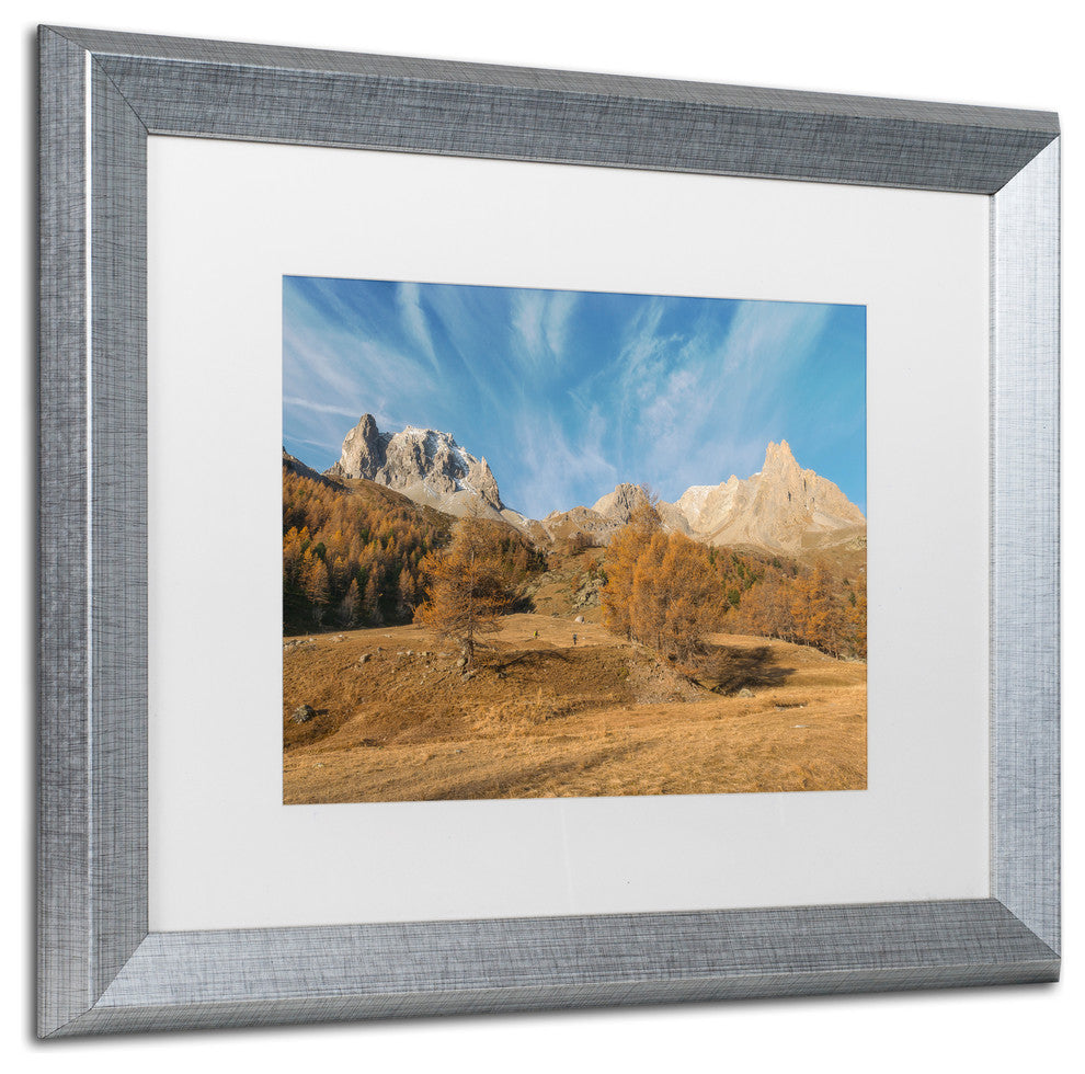 Mathieu Rivrin 'Autumn Is Coming' Matted Framed Art, Silver Frame, White, 20x16
