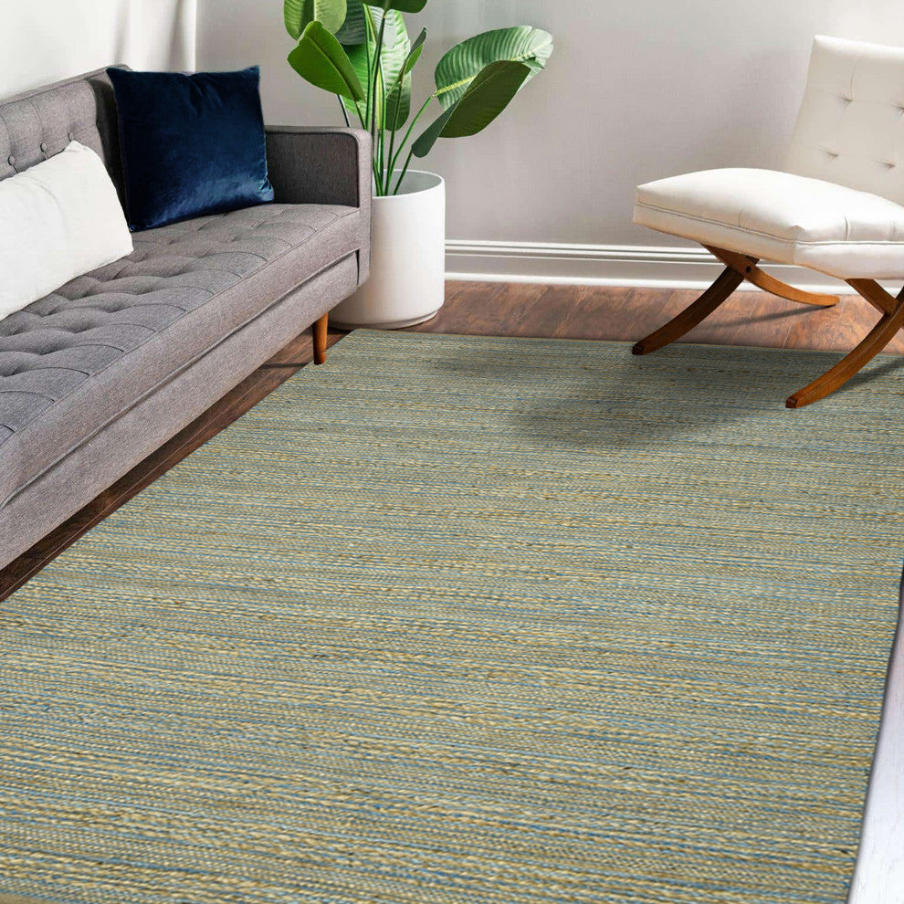 Naturals Sinclair Area Rug, Blue, 8' x 10', Striped