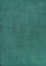 Haze Solid Low-Pile Runner Rug, Emerald, 4 X 6