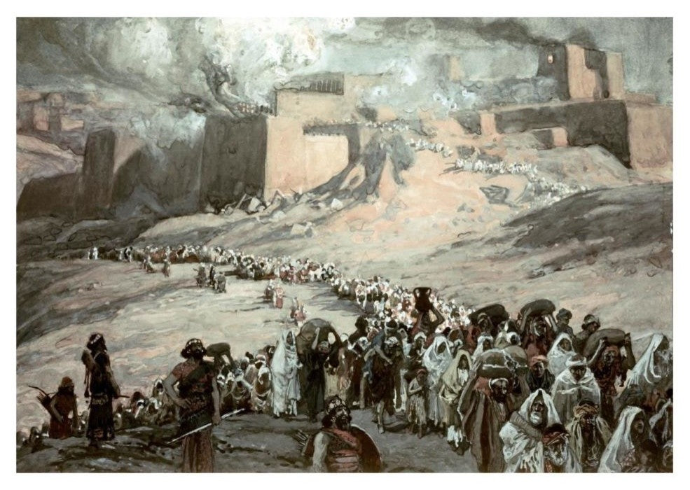 "Flight of The Prisoners" Digital Paper Print by James Tissot, 32"x23"
