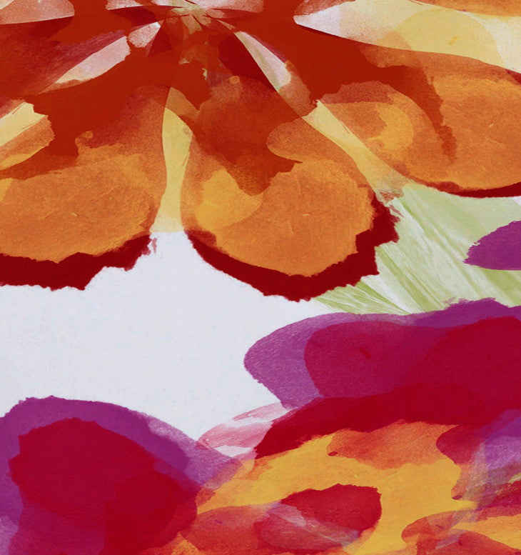 Ani, Floral Print Placemat, Red