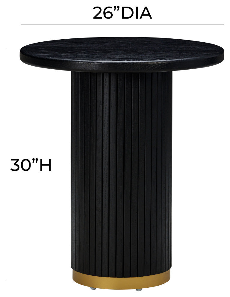Chelsea Entry Table, Black Oak