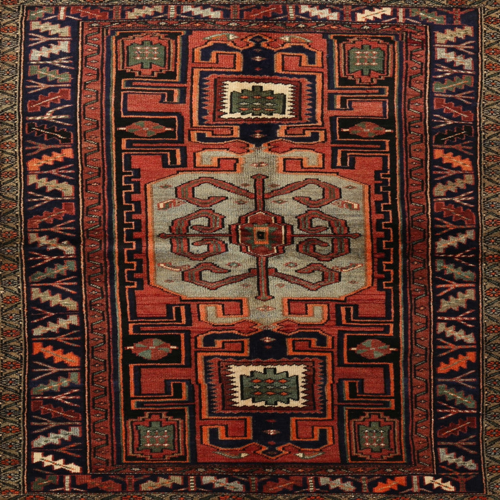 Ahgly Company Indoor Square Traditional Area Rugs, 7' Square