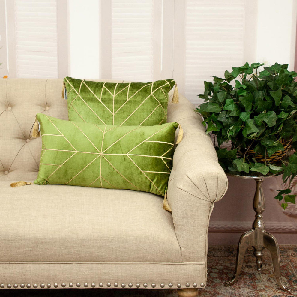 Parkland Collection Zella Olive Throw Pillow, Square