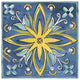 "Tuscan Sun Tile I Color" Digital Paper Print by Anne Tavoletti, 38"x38"