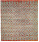 Clotho B Hand Knotted Tibetan Rug, 6' Square